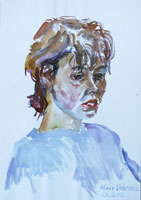 Ulla 02, Portrait, Pastell